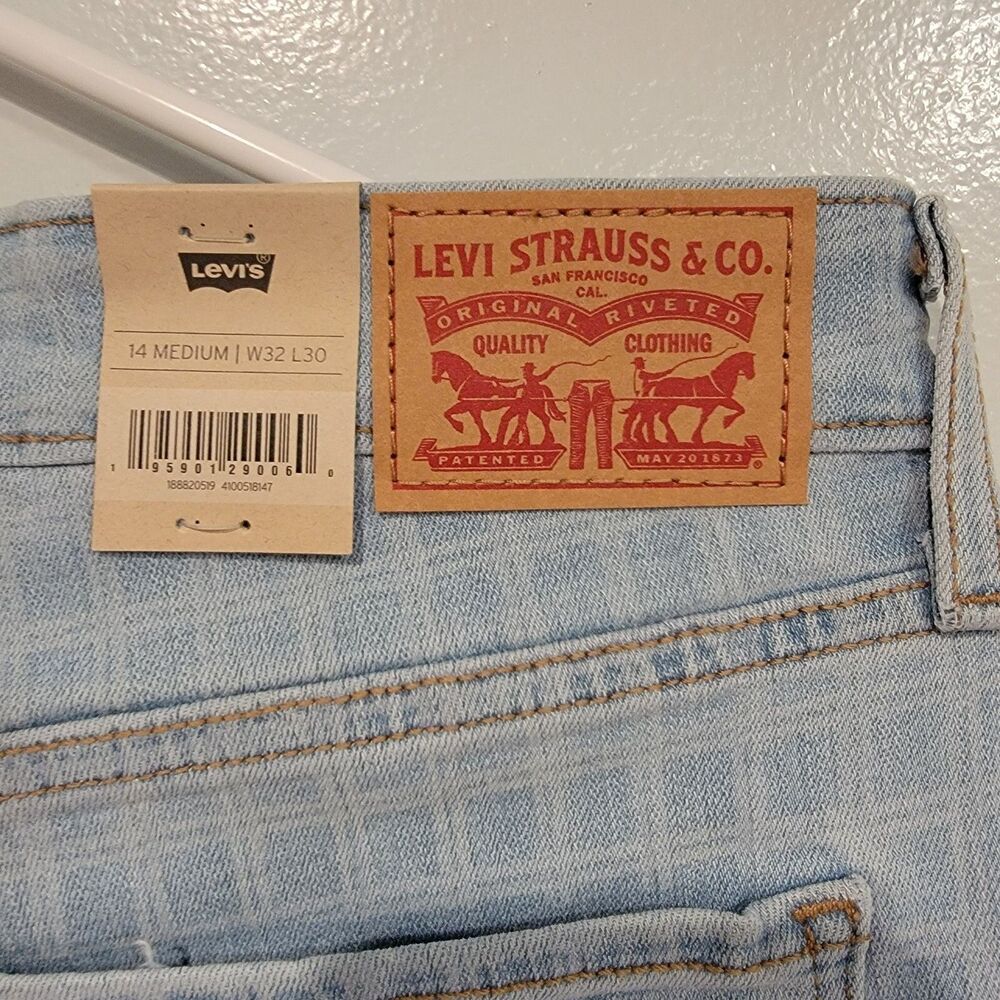 Levi's 721 Jeans Women's Size 14 Medium 32X30 High-Rise Skinny Slim Denim New - Picture 5 of 10
